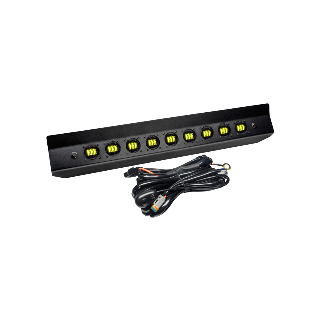Oracle Lighting Skid Plate with Integrated LED Emitters (Yellow) - Jeep Wrangler JL (2018-2025) / Gladiator JT (2020-2025)