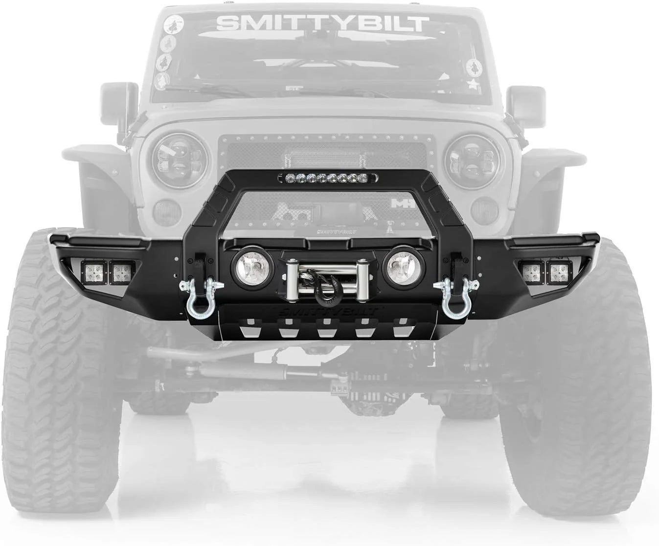 Smittybilt Stryker Front Bumper with bumper wings Jeep Wrangler JK/JL Gladiator JT