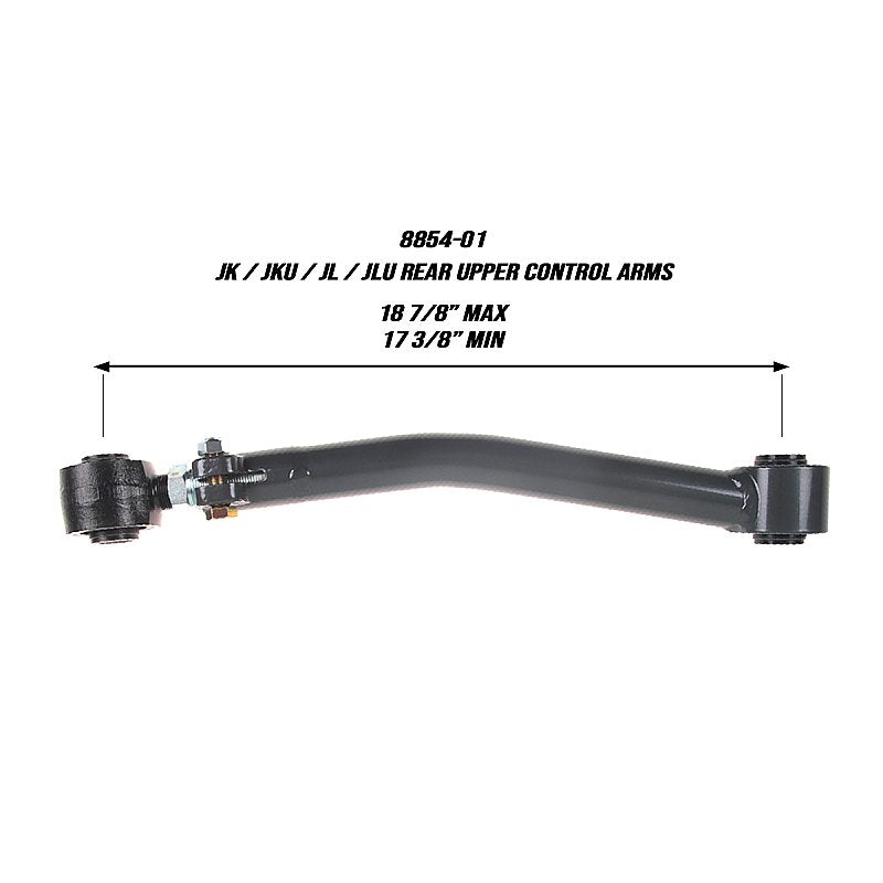 Synergy Manufacturing Rear Upper Control Arms - Jeep Wrangler JK (2007-2018) / JL (2018-2025)