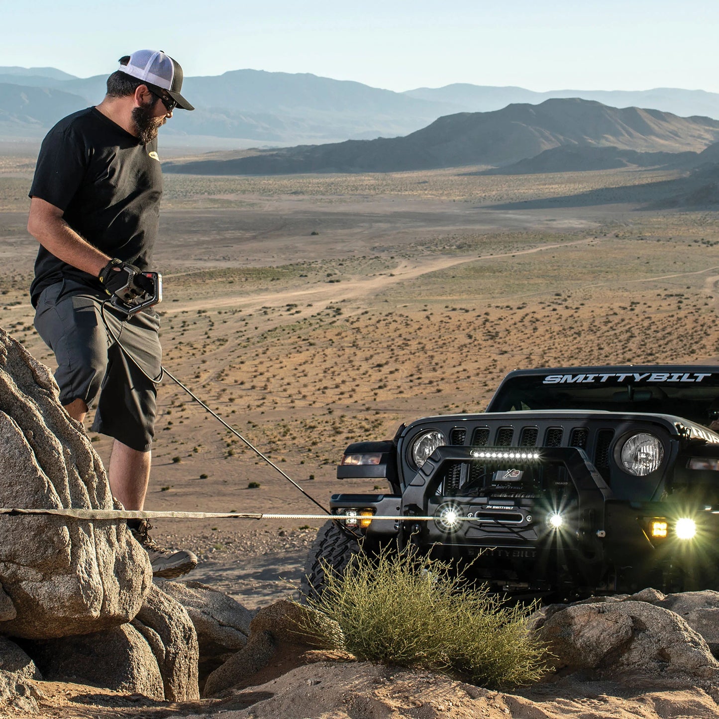 Smittybilt XRC Gen3 9.5K Comp Series Winch with Synthetic Cable - Universal
