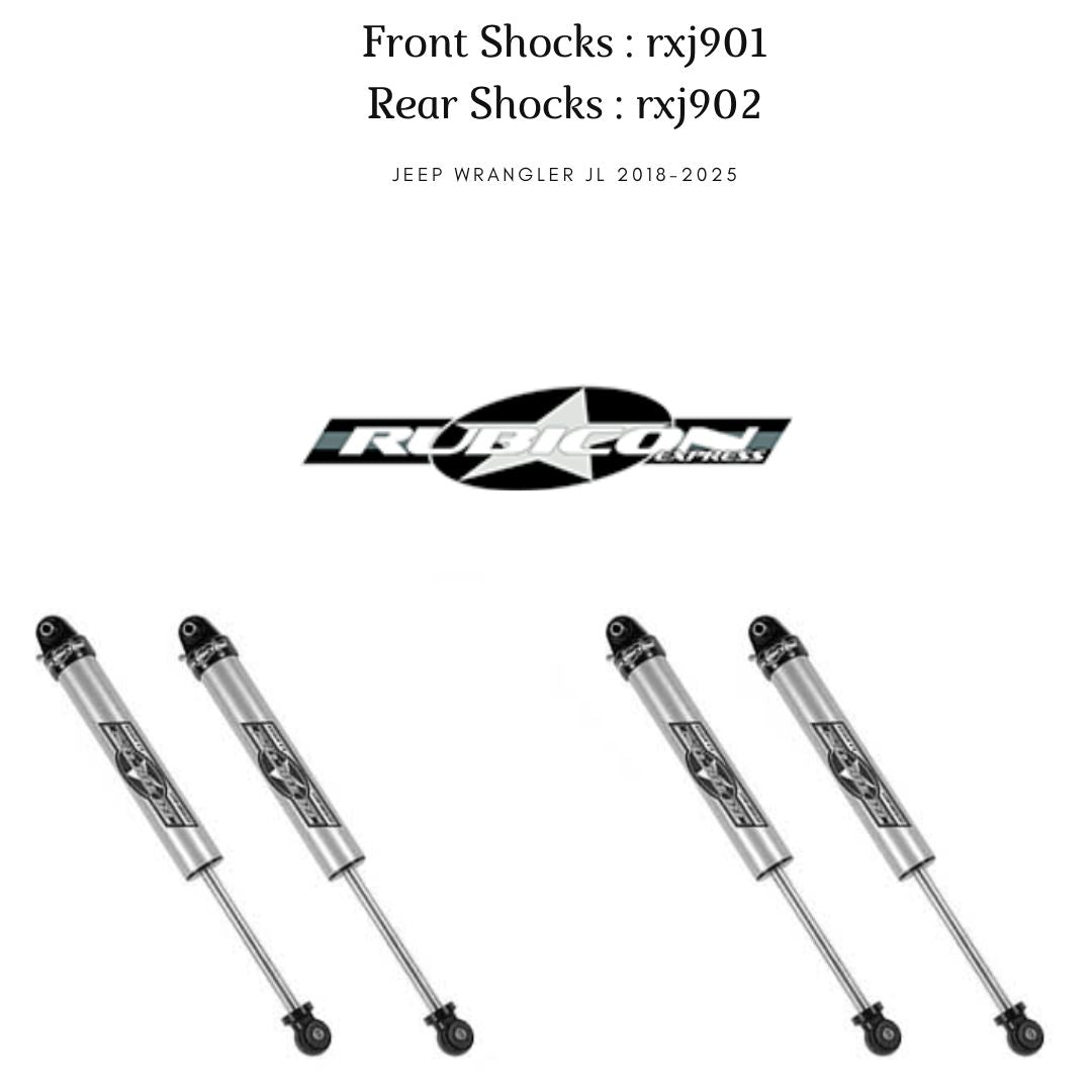 Rubicon Express 2.5" monotube shocks -Jeep Wrangler JL (2018-2025)