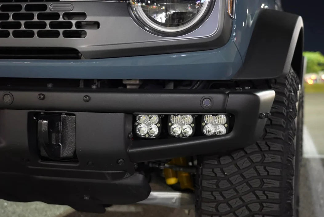 SAIF - Triple LED Fog Light Brackets - Ford Bronco (2021-2025)