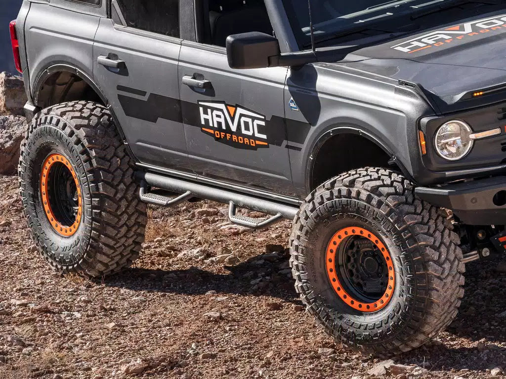 Havoc Offroad HN2 Nerf Side Step Bars- Ford Bronco 4-Door (2021-2023)