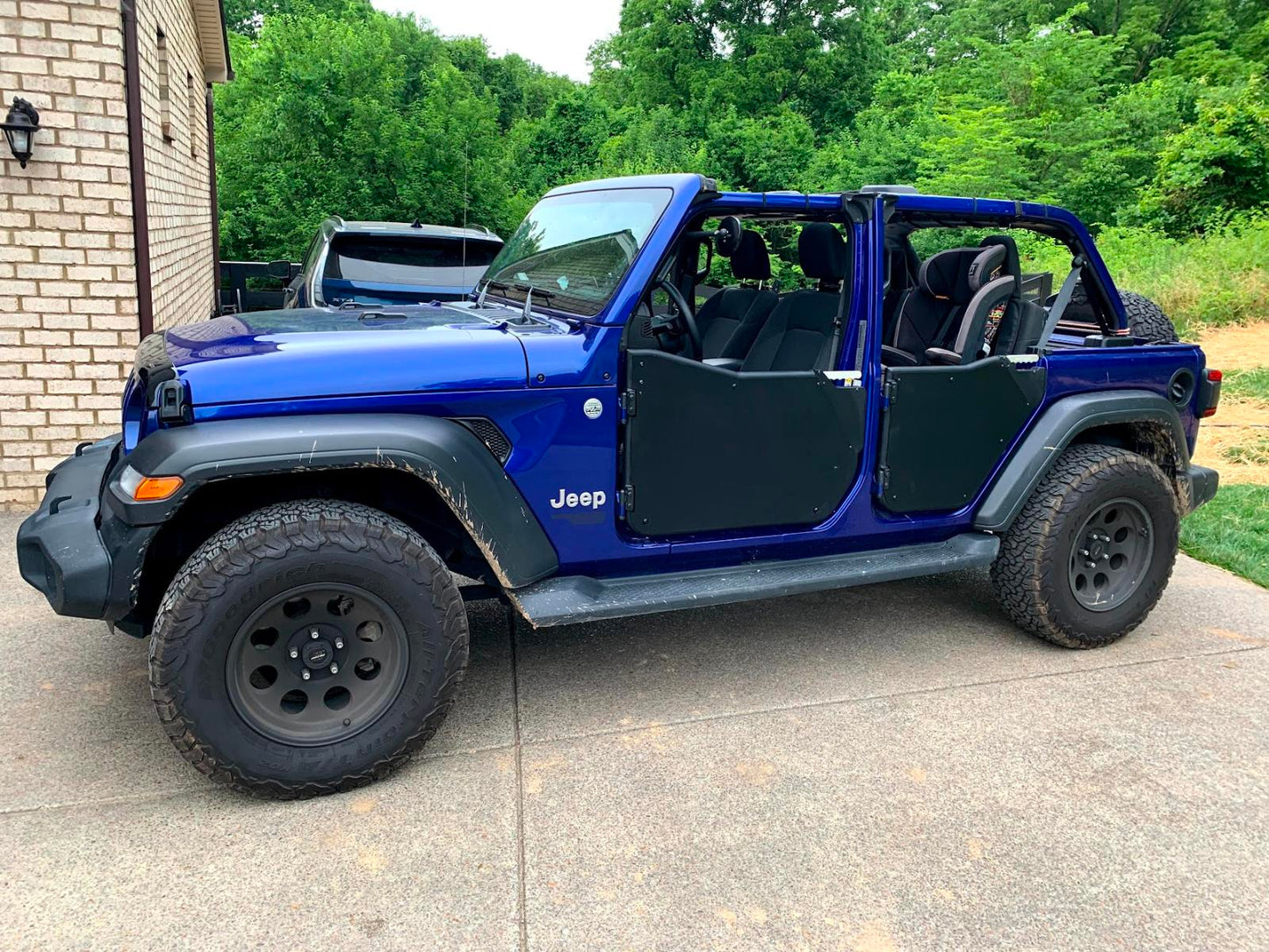 Smittybilt GEN3 Rear Tubular Doors with Door Skins - Jeep Wrangler Unlimited JL 4-Door ( 2018 - 2025 ) / Jeep Gladiator JT ( 2020 - 2025 )