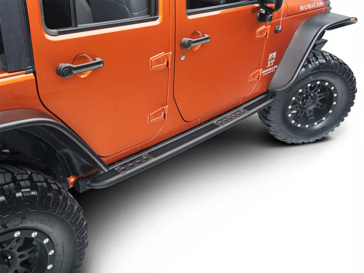 Smittybilt SRC Classic Sides with Step (Black) - Jeep Wrangler Unlimited JK 4-Door ( 2007 - 2018 )