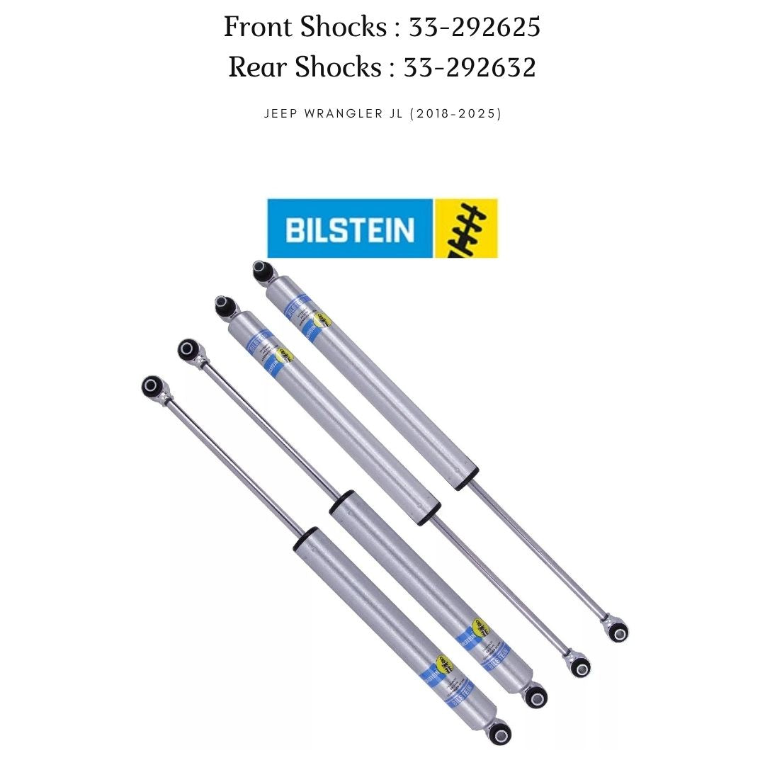 Bilstein B8 5100 Series (front+rear) shock absorbers - Jeep Wrangler JL (2018-2025)
