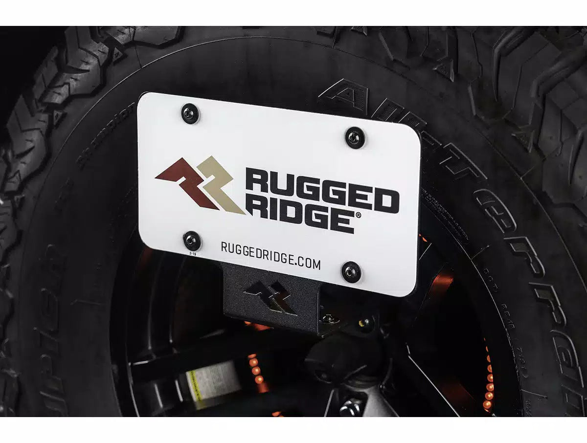 Rugged Ridge License Plate Relocation Bracket - Jeep Wrangler JL (2018-2025)