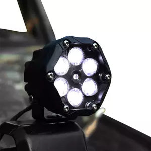 J.W. Speaker Trail 6 Sport 3.7" Round LED Off Road Light Pods with Trail 6 Appearance Kit (Red) - Universal
