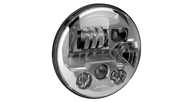 [0558123 ] J.W. Speaker 8700 Evolution EVO 3 Series 7 Inch Round LED Headlights (Chrome) - Jeep Wrangler JK (2007-2018) / JL (2018-2022)