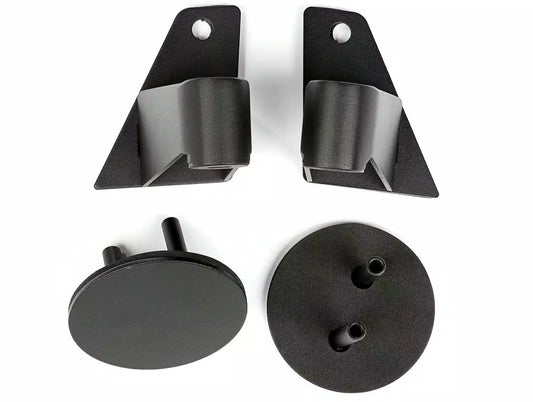 [11025.04] Rugged Ridge Mirror Relocation Bracket Set in Black - Jeep Wrangler JK
