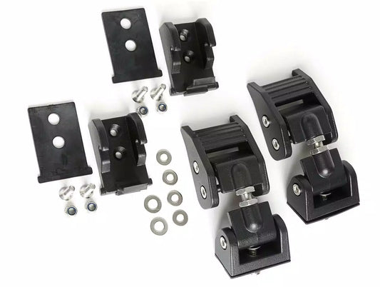 [11210.27] Rugged Ridge Aluminum Hood Catches (Textured Black) - Jeep Wrangler JL ( 2018 - 2025 )]