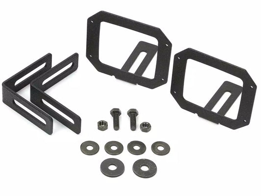 [11232.24] Rugged Ridge Square Fog Light Mount Brackets - Jeep Wrangler JK (2007-2018)