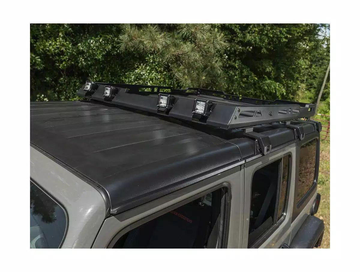 Rugged Ridge Roof Rack with Basket - Jeep Wrangler Unlimited JL 4-Door ...