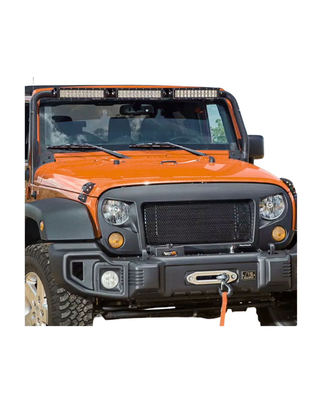 [12034.01] Rugged Ridge Spartan Grille System - Jeep Wrangler JK ( 2007 - 2018 )