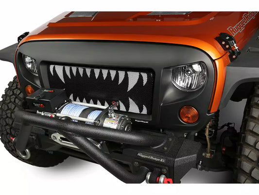 [12034.24] Rugged Ridge Spartan Teeth Grille Mesh Insert - Jeep Wrangler JK ( 2007 - 2018 )