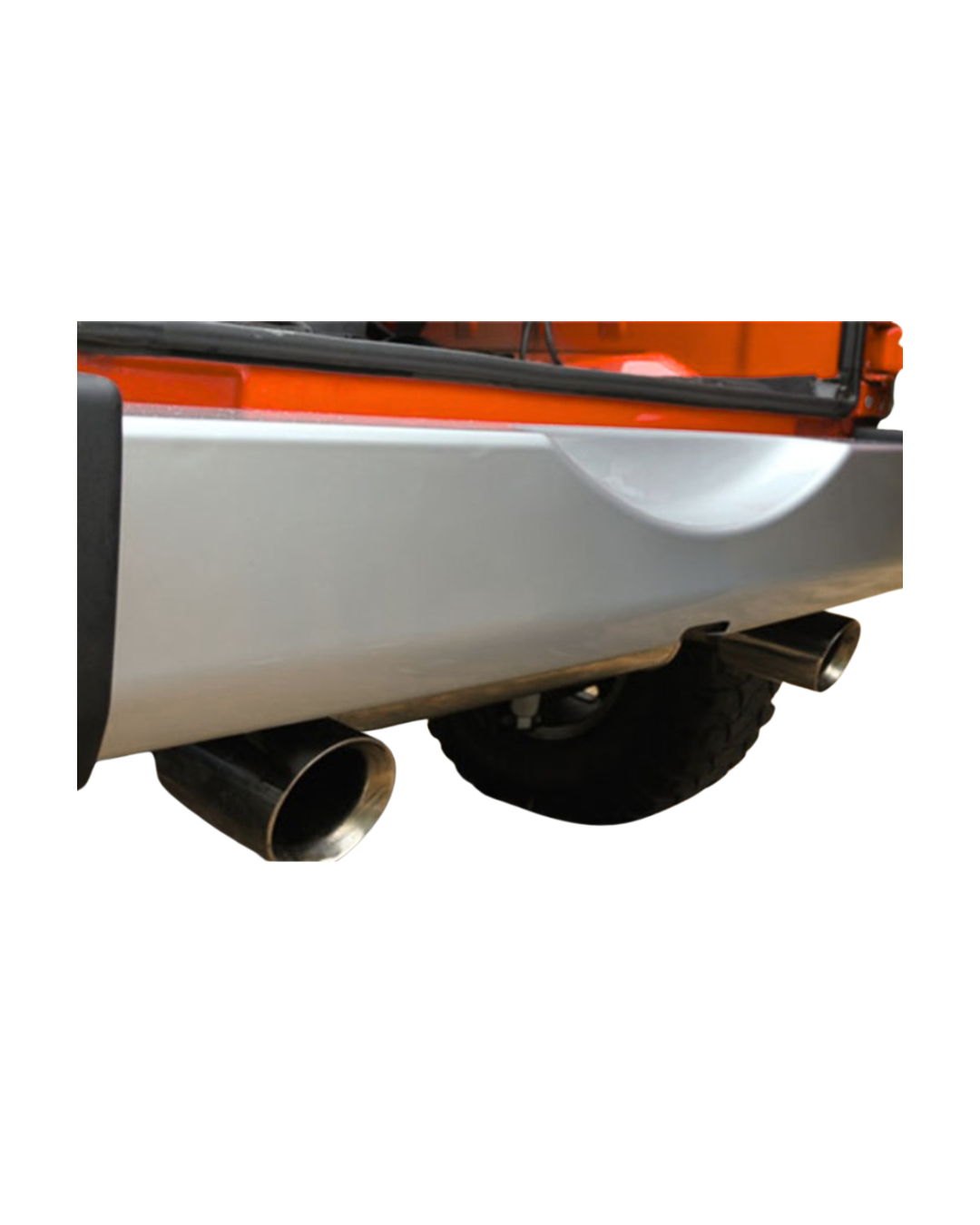 [12040.09] Rugged Ridge Rear Bumper Applique in Silver - Jeep Wrangler JK ( 2007 - 2018 )