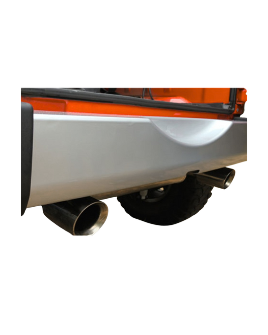 [12040.09] Rugged Ridge Rear Bumper Applique in Silver - Jeep Wrangler JK ( 2007 - 2018 )