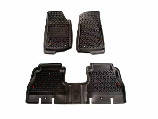 [12987.05] Rugged Ridge All Terrain Front and Rear Floor Liner Kit - Jeep Wrangler Unlimited JL 4-Door ( 2018 - 2025 )