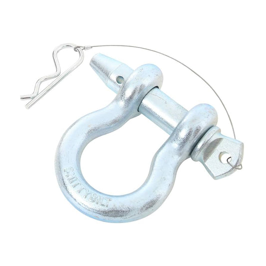 Smittybilt 3/4 inch D-Ring Shackle with locking pin - Zinc Finish