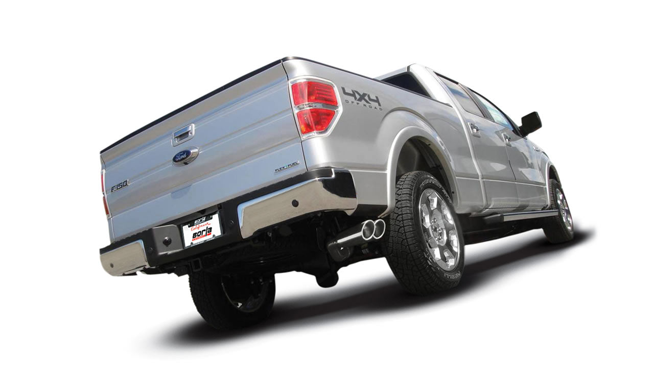 Borla (140415) Touring Cat-Back Exhaust System - FORD-F150 ( 2011 - 2014 ) V8 5.0L Extended Cab With Standard Bed (6' 7") 144.5" Wheelbase/ Crew Cab With Short Bed (5' 7") 144.5"