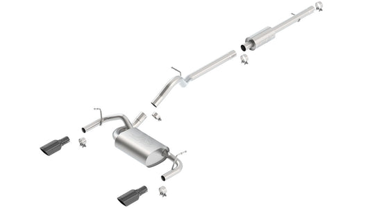 [140459BC] Borla (140459BC) Cat-Back Exhaust System (Single Split Rear Exit) 4 Door - Jeep Wrangler Unlimited JK 4 Door ( 2012 - 2018 )