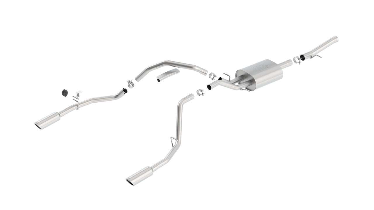 [140718] Borla (140718) ATAK Cat-Back Exhaust System (Single Split Rear Exit) - Silverado/Sierra 1500 5.3L ( 2014 - 2018 )
