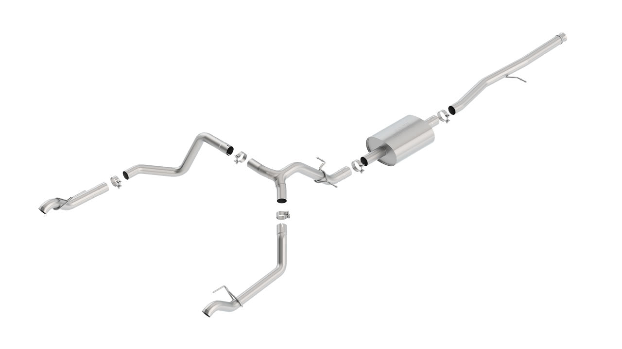 [140769] Borla (140769) S-Type Cat-Back Exhaust System (Single Split Rear Exit) - Silverado/Sierra 1500 5.3L V8 ( 2019-2025 )