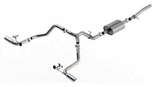 Borla (140842) S-Type Cat-Back Exhaust System (Truck Split Side Exit) - Silverado/Sierra 1500 V8 5.3L (2019-2025)