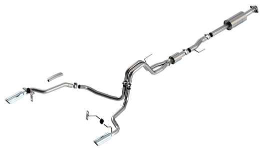Borla (140866) Cat-Back Exhaust System S-Type (Single Split Rear Exit) - Ford F-150 5.0L V8 (2021-2025)