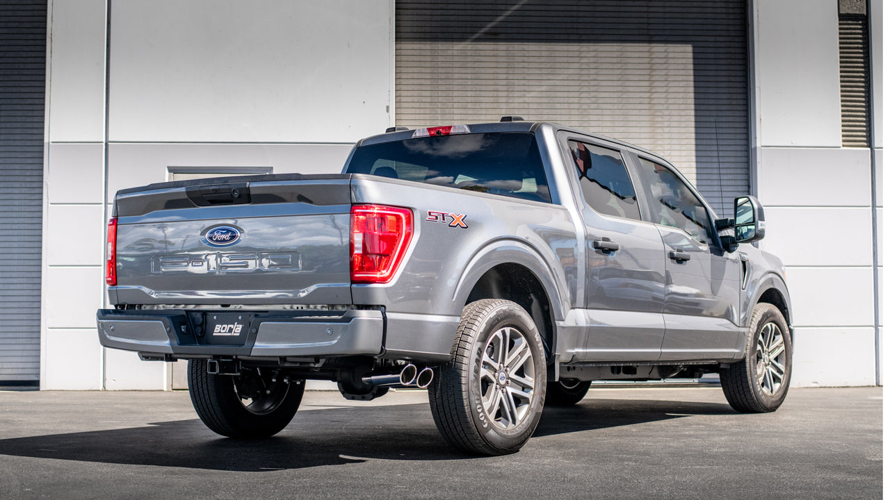 Borla (140904) S-Type Cat-Back Exhaust System (Truck Side Exit) - Ford F-150 3.5L V6 PowerBoost (2021-2025)