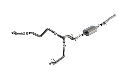 Borla (140932) Cat-Back Exhaust System S-Type (Single Split Rear Exit) - Chevrolet Silverado/GMC Sierra 1500 5.3L (2023-2025)