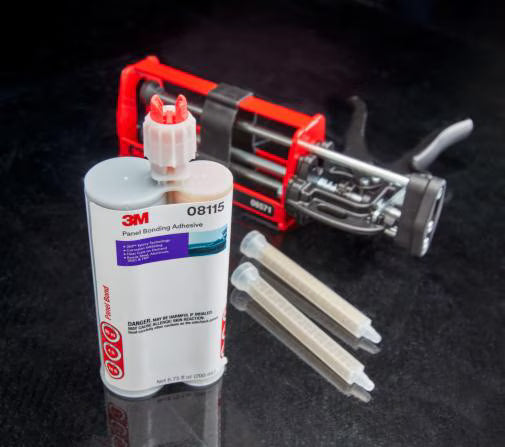 3M Panel Bonding Adhesive, 08115, OEM Recommended, Two-Part Epoxy, 200 ml/6.75 fl oz Cartridge, Black