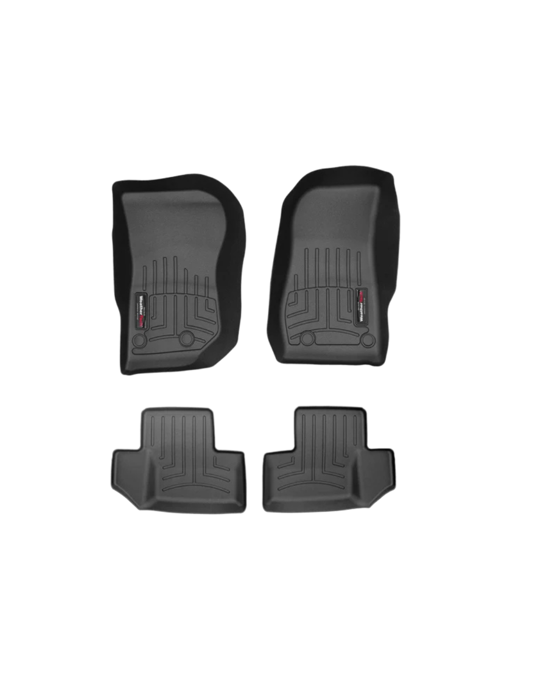 [44573-1-3] WeatherTech DigitalFit (Front + Rear) Floor Liners - Jeep Wrangler JK 2-Door ( 2014 - 2018 )