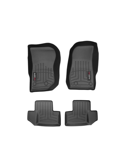 [44573-1-3] WeatherTech DigitalFit (Front + Rear) Floor Liners - Jeep Wrangler JK 2-Door ( 2014 - 2018 )