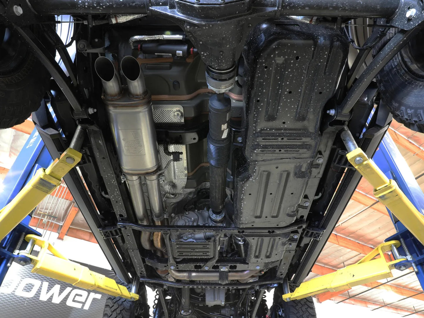 [49-38099] aFe Power ROCK BASHER 3 IN 304 Stainless Steel Cat-Back Exhaust System 2 & 4 DOORS - Jeep Wrangler JL Rubicon 392 V8-6.4L (2021-2023)