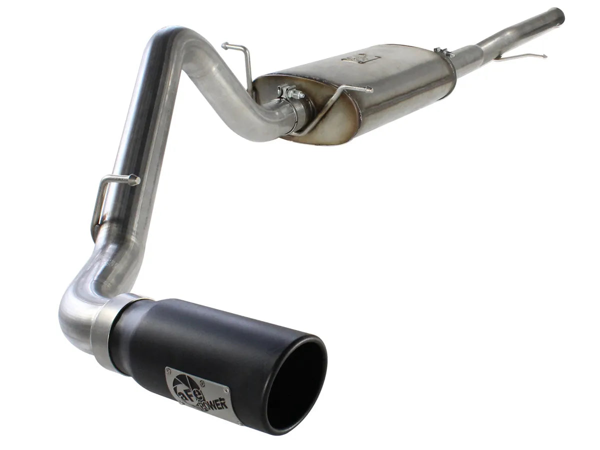 [49-44038-B] aFe Power MACH Force-Xp 3" Cat-Back Stainless Steel Exhaust System with Black Tip - GM Silverado/Sierra 1500 V8-5.3L ( 2009 - 2018 )]