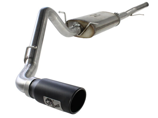[49-44038-B] aFe Power MACH Force-Xp 3" Cat-Back Stainless Steel Exhaust System with Black Tip - GM Silverado/Sierra 1500 V8-5.3L ( 2009 - 2018 )]