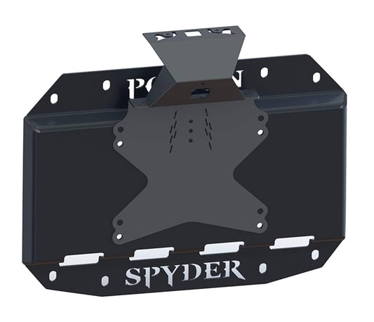 [19-04-013P1] Poison Spyder Tire Carrier Delete Plate with Camera Mount (Black) - Jeep Wrangler JL ( 2018 - 2025 )