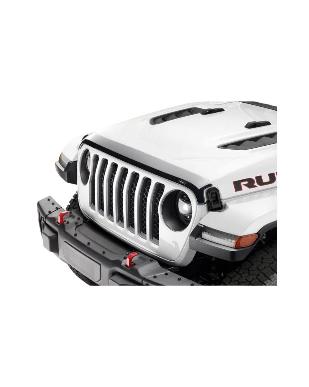 [55177] WeatherTech Hood Protector (Black) - Jeep Wrangler JL ( 2018 - 2025) 