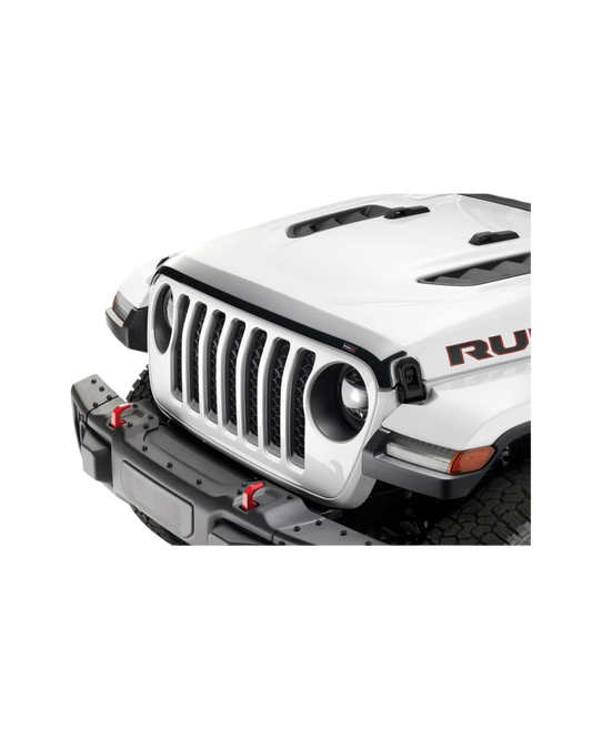 [55177] WeatherTech Hood Protector (Black) - Jeep Wrangler JL ( 2018 - 2025) 