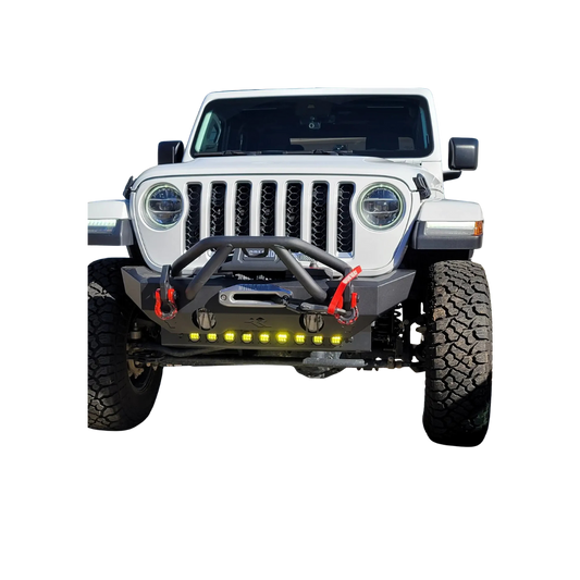 Oracle Lighting Skid Plate with Integrated LED Emitters (Yellow) - Jeep Wrangler JL (2018-2025) / Gladiator JT (2020-2025)