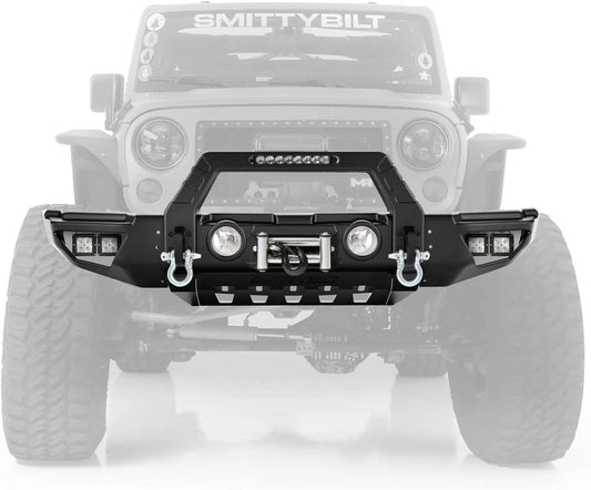 Smittybilt Stryker Front Bumper with bumper wings Jeep Wrangler JK/JL Gladiator JT