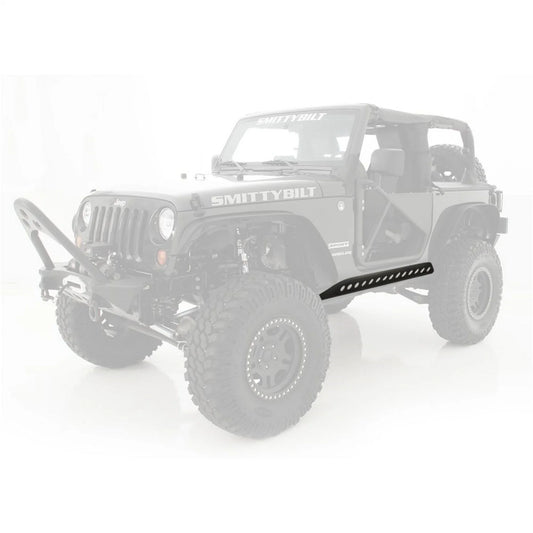 Smittybilt SRC Rocker Guard - Jeep Wrangler JK 2-Door