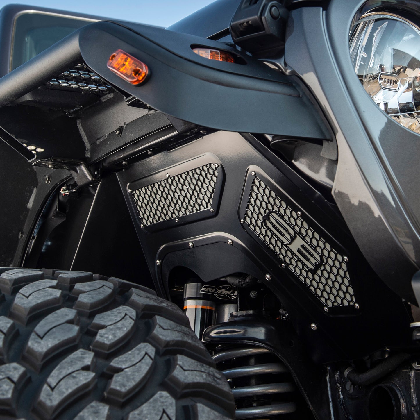 Smittybilt Front Aluminum Inner Fender Liners - Jeep Wrangler JL (2018-2025) / Gladiator JT (2020-2025)