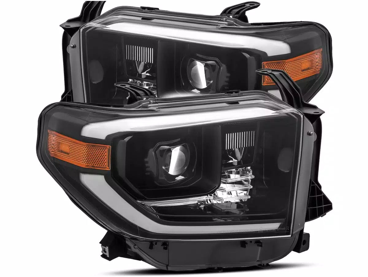 [880804] AlphaRex LUXX-Series LED Projector Headlights (Alpha-Black) - Toyota Tundra (2014-2021)