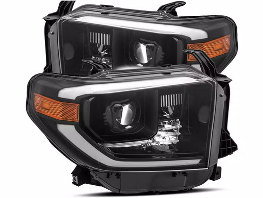 [880804] AlphaRex LUXX-Series LED Projector Headlights (Alpha-Black) - Toyota Tundra (2014-2021)