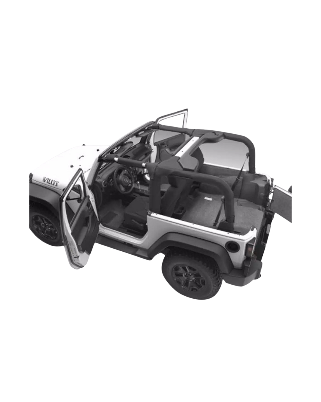 [BRJL18F2] Bedrug Front Floor Kit (2PC) - Jeep Wrangler JL 2-Door ( 2018 - 2025 )