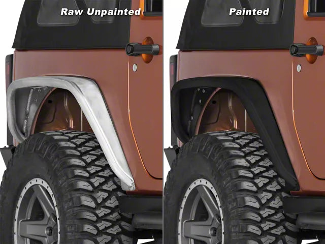 [17-05-010-ALUM] Poison Spyder Standard Width Aluminum Rear Crusher Flares - Jeep Wrangler JK