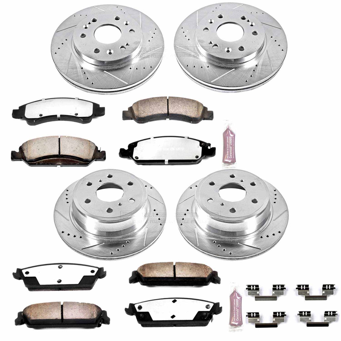 [K2070-36] Power Stop (Front & Rear) Z36 Extreme Performance Truck & Tow Brake Kit - Silverado/Sierra ( 2007 - 2013 )ÃÂ 