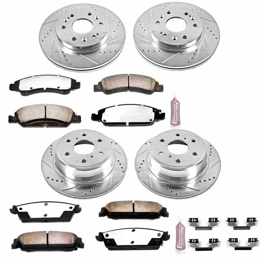 [K2070-36] Power Stop (Front & Rear) Z36 Extreme Performance Truck & Tow Brake Kit - Silverado/Sierra ( 2007 - 2013 )ÃÂ 